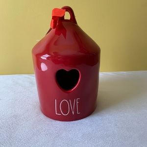 Rae Dunn Love Red Birdhouse